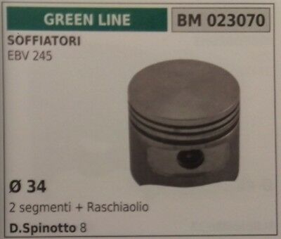 PISTONE COMPLETO SOFFIATIRE GREENCUT GREENLINE PROGREEN EBV 245 Ø 34