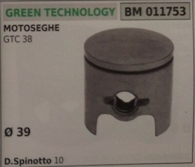 PISTONE COMPLETO MOTOSEGA GREEN TECHNOLOGY GTC 38 Ø 39