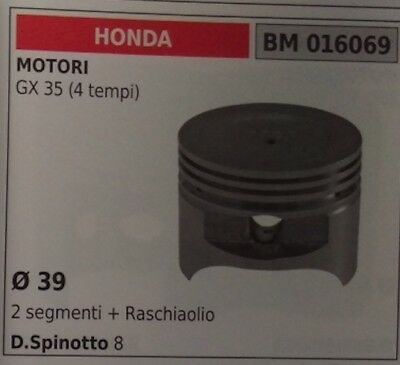 PISTONE COMPLETO DECESPUGLIATORE MOTORE HONDA GX 35 4T Ø 39