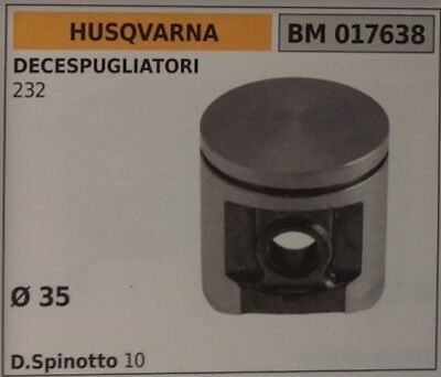 PISTONE COMPLETO DECESPUGLIATORE MOTORE HUSQVARNA 232 Ø 35