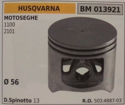503488703 PISTONE COMPLETO MOTOSEGA HUSQVARNA 1100 2101 2100 Ø 56