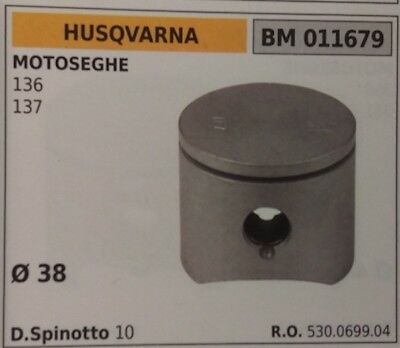 530069944 PISTONE COMPLETO MOTOSEGA HUSQVARNA 136 137 Ø 38