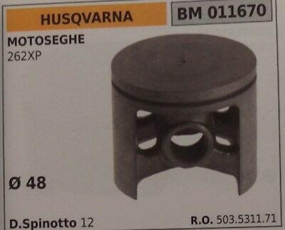 503531171 PISTONE COMPLETO MOTOSEGA HUSQVARNA 262XP Ø 48