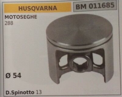 PISTONE COMPLETO DI SEGMENTI E SPINOTTO MOTOSEGA HUSQVARNA 288 Ø 54