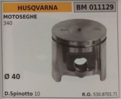 530870171 PISTONE COMPLETO DI SEGMENTI E SPINOTTO MOTOSEGA HUSQVARNA 340 Ø 40