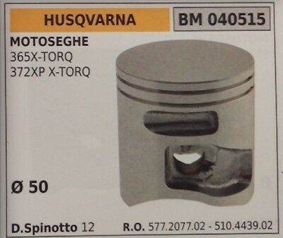 577207702 510443902 PISTONE COMPLETO MOTOSEGA HUSQVARNA 365 372 X-TORQ 372XP Ø50