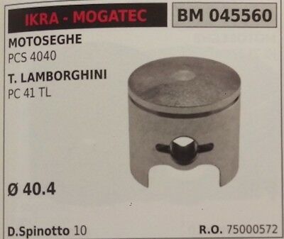 75000572 PISTONE COMPLETO DI SEGMENTI SPIN MOTOSEGA IKRA MOGATEC PCS 4040 Ø40.4