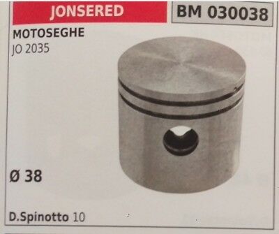PISTONE COMPLETO DI SEGMENTI E SPIN MOTOSEGA JONSERED JO 2035 Ø38