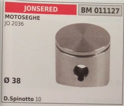 PISTONE COMPLETO DI SEGMENTI E SPIN MOTOSEGA JONSERED JO 2036 Ø38
