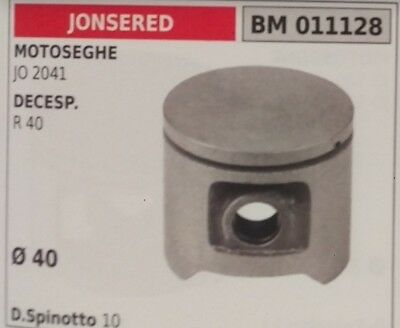 PISTONE COMPLETO DI SEGMENTI E SPIN MOTOSEGA JONSERED JO 2041 Ø40 monofascia