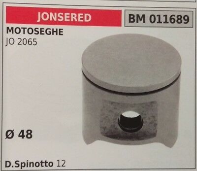 PISTONE COMPLETO DI SEGMENTI E SPIN MOTOSEGA JONSERED JO 2065 Ø48