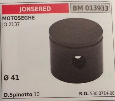 530071408 PISTONE COMPLETO DI SEGMENTI E SPIN MOTOSEGA JONSERED JO 2137 Ø41