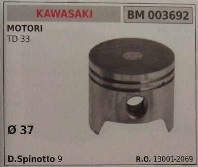 130012069 PISTONE COMPLETO DECESPUGLIATORE MOTORE KAWASAKI TG 33 Ø 37