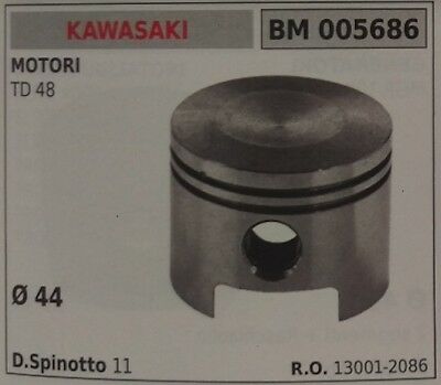 130012086 PISTONE COMPLETO DECESPUGLIATORE MOTORE KAWASAKI TD 48 Ø 44