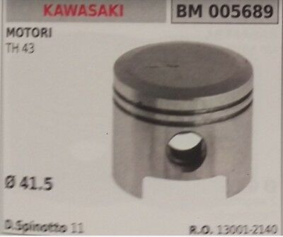 130012140 PISTONE COMPLETO SEGMENTI E SPIN MOTORE KAWASAKI TH 43 Ø 41.5