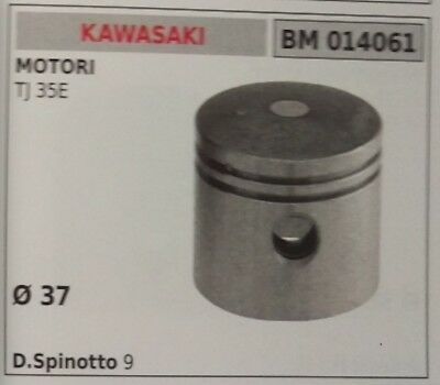 PISTONE COMPLETO DI SEGMENTI E SPIN PER MOTORE KAWASAKI TJ 35E Ø 37