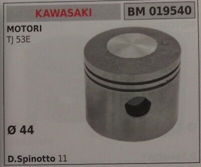 PISTONE COMPLETO PER DECESPUGLIATORE CON MOTORE KAWASAKI TJ 53E Ø 44