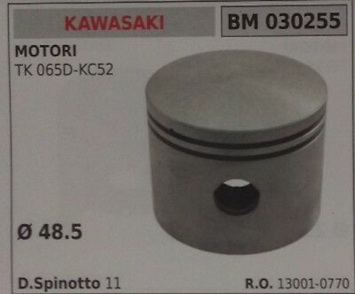 130010770 PISTONE COMPLETO SEGMENTI PER MOTORE KAWASAKI TK 065D KC52 Ø 48.5