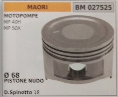 PISTONE NUDO PER MOTOPOMPA IRRORATRICE MOTORE MAORI MP 40H 50X Ø 68