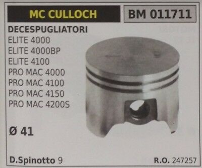 247257 PISTONE COMPLETO DECESPUGLIATORE McCULLOCH PROMAC 4150 4200S 4100 Ø41