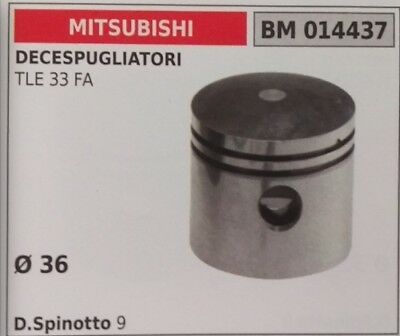 PISTONE COMPLETO SEGMENTI E SPIN DECESPUGLIATORE MITSUBISHI TLE 33 FA Ø36