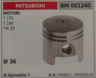 FR64812 - KP01031AA PISTONE COMPLETO MOTORE MITSUBISHI T170 T180 TM33 Ø 36