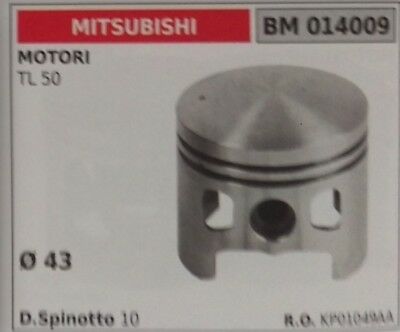 KP01049AA PISTONE COMPLETO SEGMENTI E SPIN MOTORE MITSUBISHI TL 50 Ø 43 TIPOII
