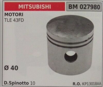 KP13018AA PISTONE COMPLETO SEGMENTI E SPIN MOTORE MITSUBISHI TLE 43FD Ø 40