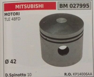 KP134006AA PISTONE COMPLETO SEGMENTI E SPIN MOTORE MITSUBISHI TLE 48FD Ø 42