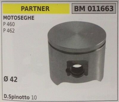 503441001 PISTONE COMPLETO SEGMENTI E SPIN MOTOSEGA PARTNER P 460 462 Ø42