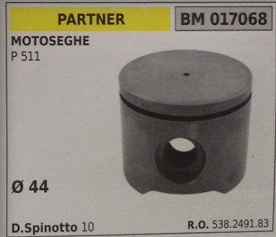 538249183 PISTONE COMPLETO SEGMENTI E SPIN MOTOSEGA PARTNER P 511 Ø43