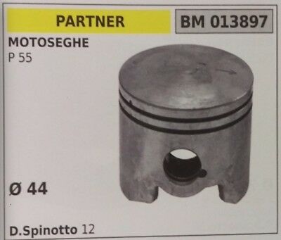 PISTONE COMPLETO SEGMENTI E SPIN MOTOSEGA PARTNER P 55 Ø44
