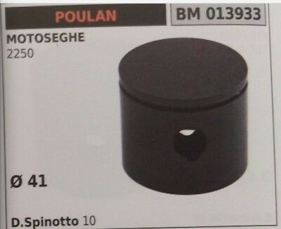 PISTONE COMPLETO SEGMENTI E SPIN MOTOSEGA POULAN 2250 Ø41