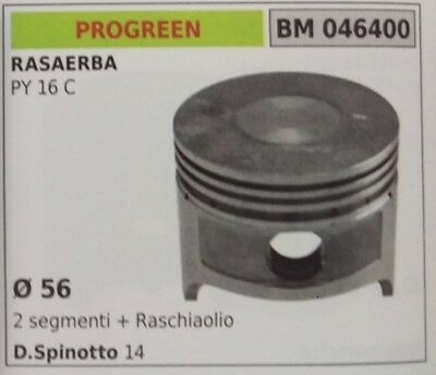 PISTONE COMPLETO RASAERBA TOSAERBA PROGREEN GREENCUT PY 16 C Ø56