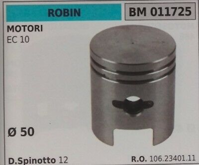 1062340111 PISTONE COMPLETO SEGMENTI E SPIN MOTORE ROBIN EC 10 Ø50