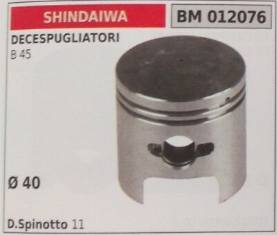 PISTONE COMPLETO SEGMENTI E SPIN DECESPUGLIATORE SHINDAIWA B 45 Ø40