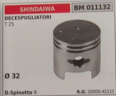 20000-41111 PISTONE COMPLETO SEGMENTI E SPIN DECESPUGLIATORE SHINDAIWA T 25 Ø32