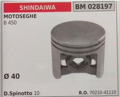 70210-41110 PISTONE COMPLETO SEGMENTI E SPIN MOTOSEGA SHINDAIWA B 450 Ø40