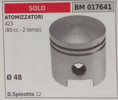 PISTONE COMPLETO SEGMENTI E SPIN ATOMIZZATORE SOLO 423 80cc 2T Ø48