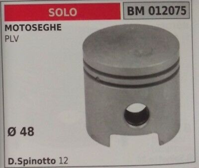 PISTONE COMPLETO SEGMENTI E SPIN MOTOSEGA SOLO PLV Ø48