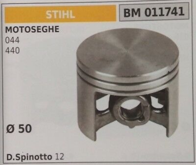 PISTONE COMPLETO DI SEGMENTI MOTOSEGA STIHL 044 MS440 Ø50