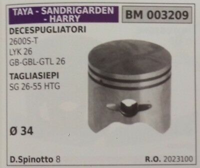 2023100 PISTONE TAGLIASIEPE tagliasiepi TAYA SANDRIGARDEN HARRY SG 26 55 HTG Ø34