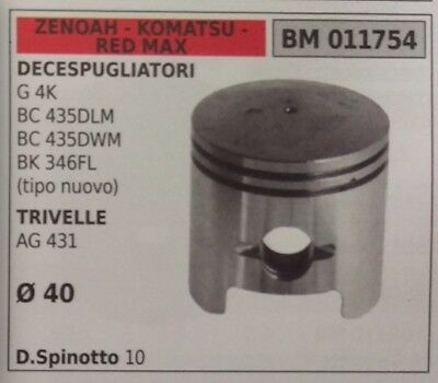 PISTONE COMPLETO DECESPUGLIATORE ZENOAH KOMATSU RED MAX BK 346FL Ø40