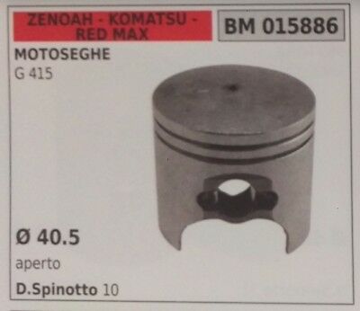 PISTONE COMPLETO DI SEGMENTI E SPIN MOTOSEGA ZENOAH KOMATSU RED MAX G 415 Ø40.5