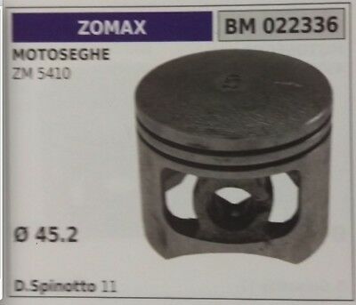 PISTONE COMPLETO DI SEGMENTI E SPIN MOTOSEGA ZOMAX ZM 5410 Ø45.2