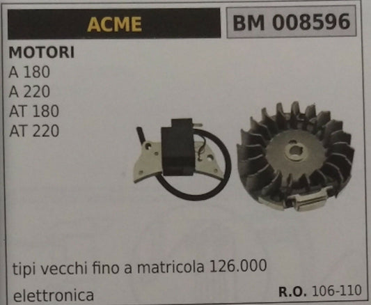 106110 BOBINA ELETTRONICA VOLANO MOTOCOLTIVATORE MOTORE ACME A220 A230 220 230