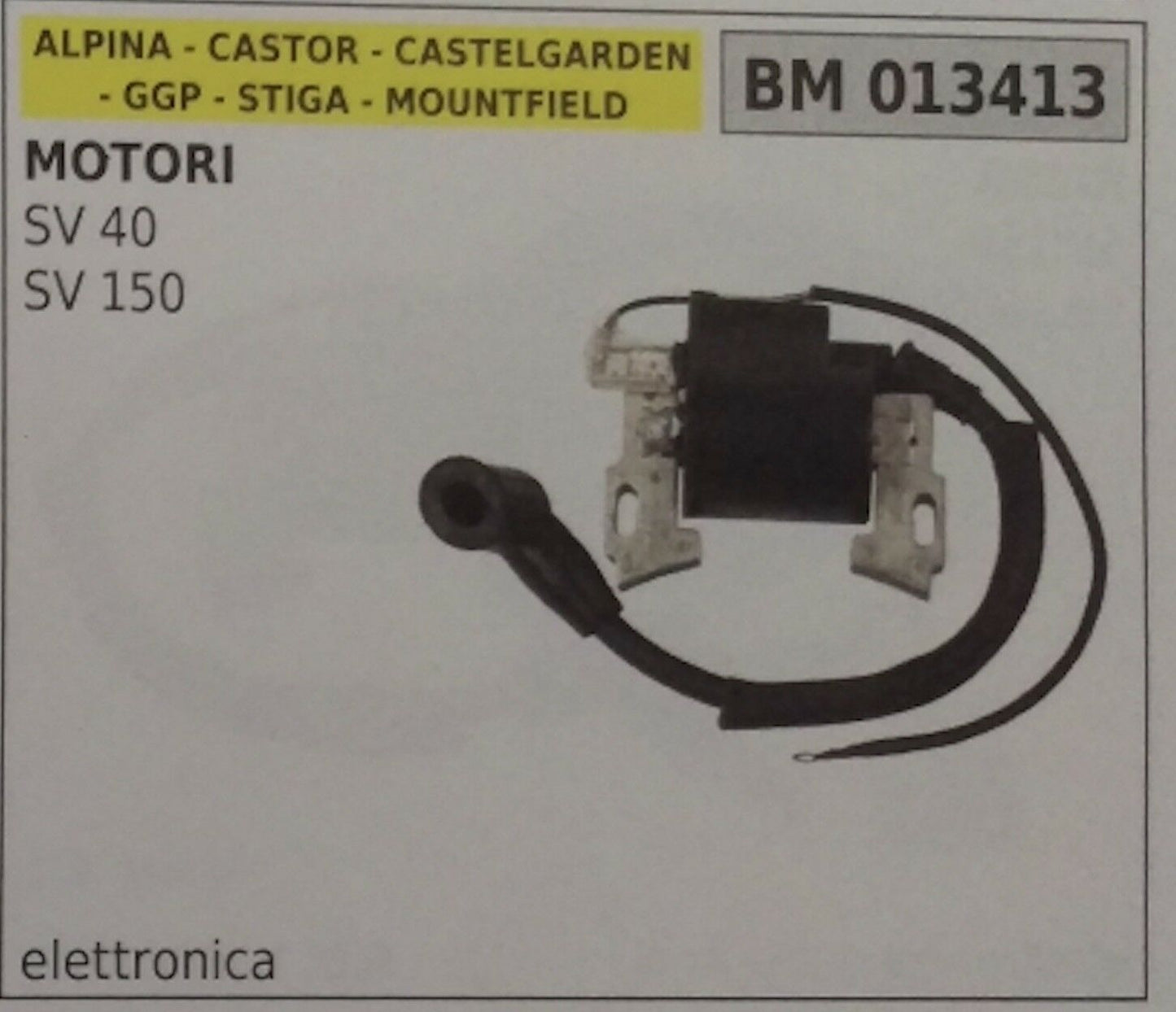 BOBINA MOTORE ALPINA CASTOR CASTELGARDEN GGP STIGA MOUNTFIELD SV 40 150