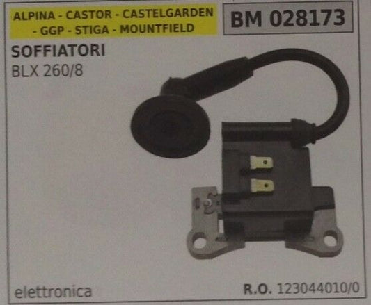 106138 (ex 106129) BOBINA SOFFIATORE GGP STIGA MOUNTFIELD BLX 260/8