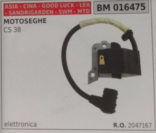 2047167 BOBINA MOTOSEGA ASIA CINA CINESE SANDRIGARDEN GOOD LUCK MTD SWM CS38