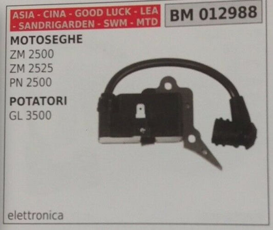 BOBINA MOTOSEGA ASIA CINA CINESE SANDRIGARDEN GOOD LUCK SWM ZM 2500 2525 PN2500